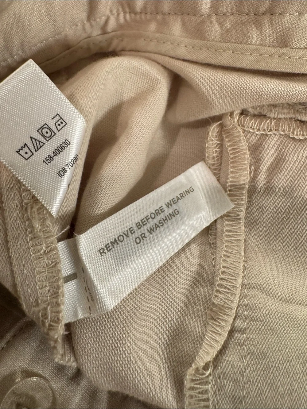 LOFT Marisa Cream Linen Cotton Blend Crop Pants Fold Up Capris Sz 10 Belt NWOT